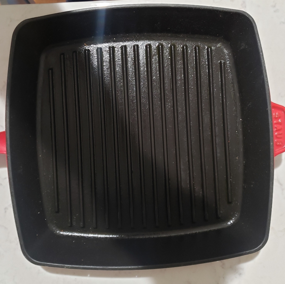 STAUB Square Enameled Grill 12" - Cherry